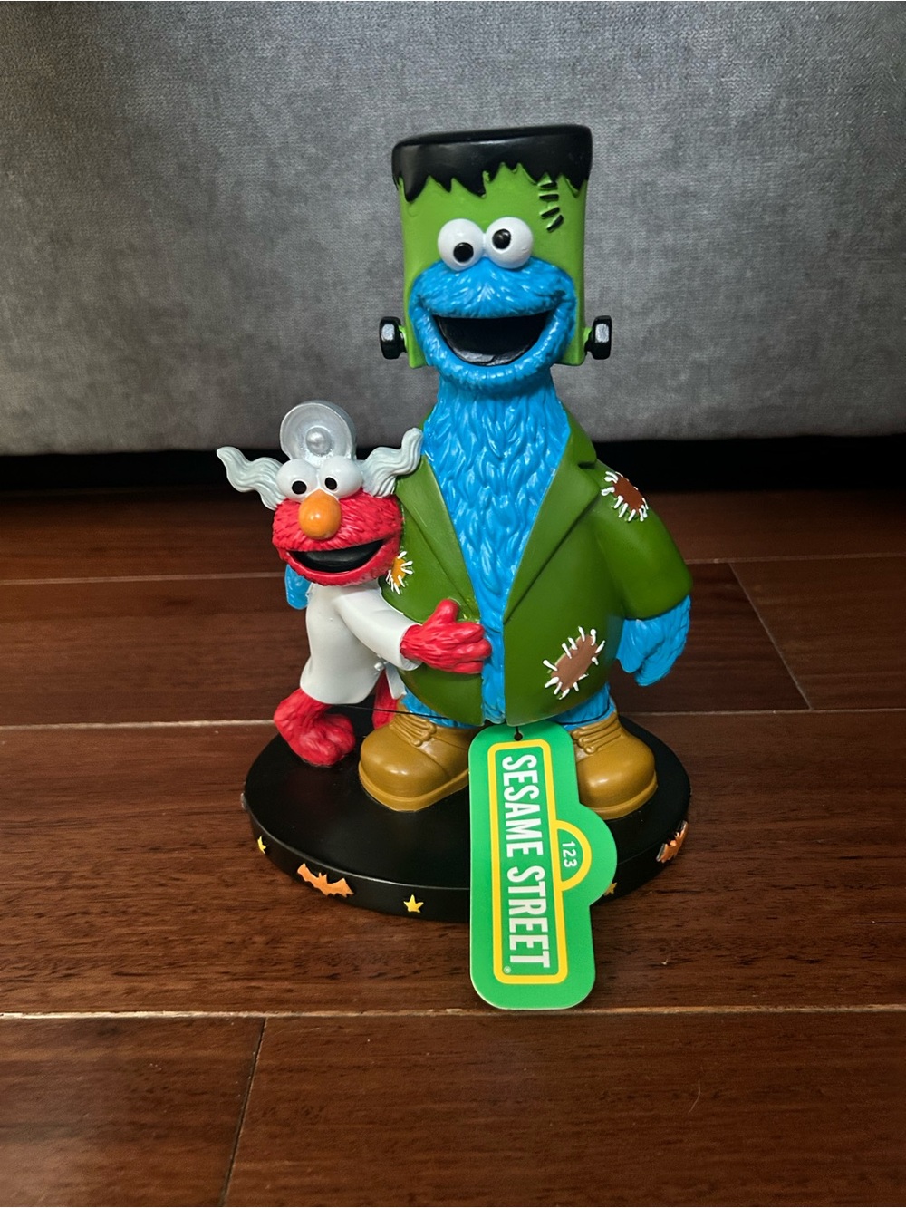 Sesame Street Cookie Monster Elmo Halloween Figurine Statue Frankenstein